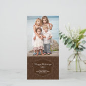 ブラウンホリエレガントデーフォトカード シーズンカード (スタンド正面)