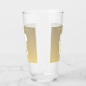 ブラウンホワイトエレファントギフト交換カスタム文字 タンブラーグラス (左)