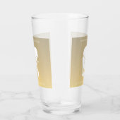 ブラウンホワイトエレファントギフト交換カスタム文字 タンブラーグラス (右)