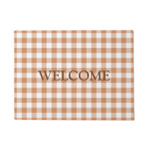 ブラウンホワイトバッファローランバージャックプレイズウェルカム