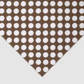 ブラウンホワイト水玉模様 薄葉紙 (詳細)