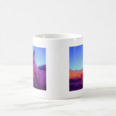 ブラウンホースと赤いハート コーヒーマグカップ (中央)