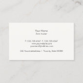 ブラウンホースエクエストランビジネスカード 名刺 (裏面)