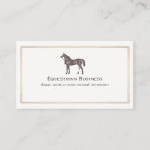ブラウンホースエクエストランビジネスカード 名刺 (正面)