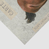 ブラウンホースカルテポストエールグリーンフランスのデコップページ 薄葉紙 (詳細)