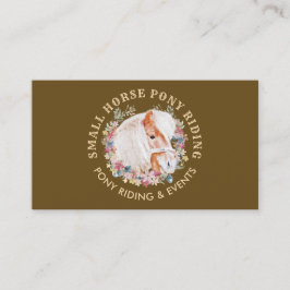 ブラウンホースポニーライドウォークブリードファーム 名刺