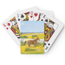 ブラウンホースランニングズインフィールドトランプ