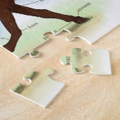 ブラウンホース教育の解ウマ科の剖学 ジグソーパズル (側面)