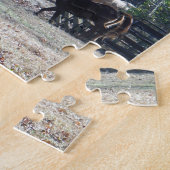 ブラウンホース歩くスルーフェンス ジグソーパズル (側面)