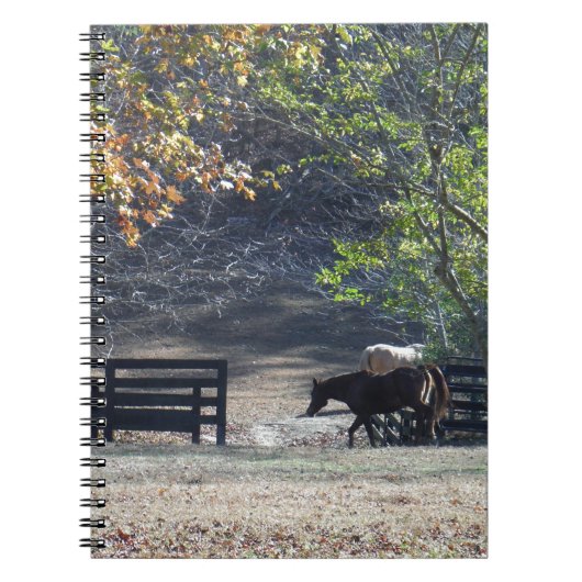 ブラウンホース歩くスルーフェンス ノートブック (正面)