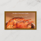 ブラウンホームスタイルターキー肉ホーム調理済み食品 名刺 (正面)