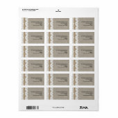 ブラウンボウアンドレース住所 シール (フルシート)