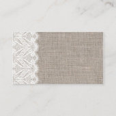 ブラウンボウアンドレース披露宴座席表 プレイスカード (裏面)