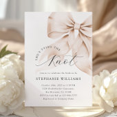 ブラウンボウブライダルシャワー招待 招待状