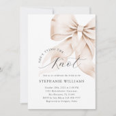 ブラウンボウブライダルシャワー招待 招待状 (正面)