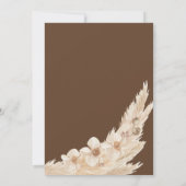 ブラウンボホパンパスグラステディベア 招待状 (裏面)