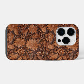 ブラウンボホフローラ iPhoneケース (裏面横)