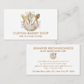 ブラウンボホ料理フラワー素朴ベーカリー 名刺 (正面/裏面)