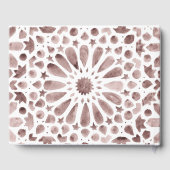 ブラウンボホ水彩画地中海の瓦 ゲストブック (裏面)