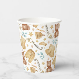 ブラウンボホ赤ちゃん服ベビーシャワー紙カップ 紙コップ