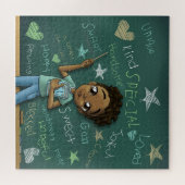 ブラウンボーイと前向き言葉 ジグソーパズル (横)