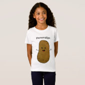 ブラウンポテトのカスタムデザイン Tシャツ (正面フル)