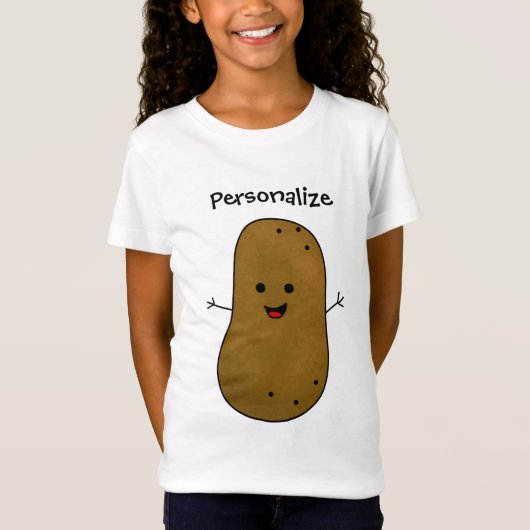 ブラウンポテトのカスタムデザイン Tシャツ (正面)