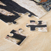 ブラウンポニーターコイズスカイ ジグソーパズル (側面)