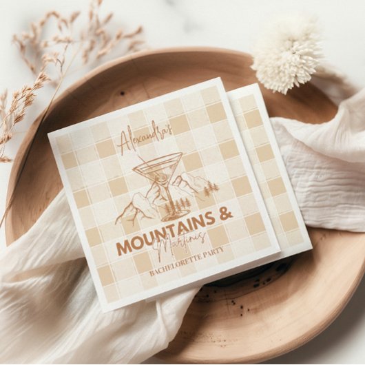 ブラウンマウンテンズ&マルティーニバチェロレッテ スタンダードカクテルナプキン