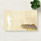 ブラウンマスのフライ釣りルアー ポストイット (オフィス)