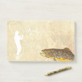 ブラウンマスのフライ釣りルアー ポストイット (デスク)