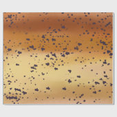 ブラウンマスの魚の皮のおもしろい斑点パターン ラッピングペーパー (フラット)