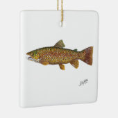 ブラウンマス泳ぎ セラミックオーナメント (右)
