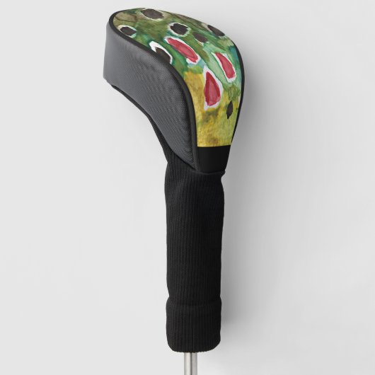 ブラウンマス用魚釣り ゴルフヘッドカバー (アングル)