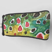 ブラウンマス用魚釣り ゴルフヘッドカバー (正面)