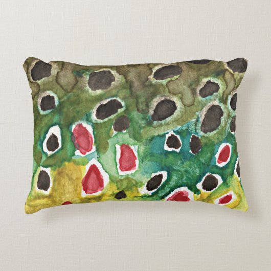 ブラウンマス釣り アクセントクッション (正面)