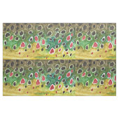 ブラウンマス釣り ファブリック (ファットクウォーター)