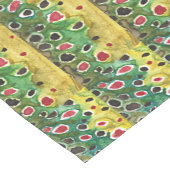 ブラウンマス魚釣り72インチ14インチ ショートテーブルランナー (コーナー)