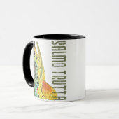 ブラウンマス魚類学、魚釣り、フライ釣り マグカップ (正面左)