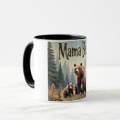 ブラウンママベアキュブス森マザーズの日 マグカップ (正面左)