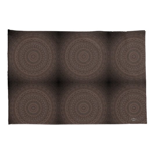 ブラウンマンデラデザインHAMbyWGピローケース 枕カバー (裏面-右)