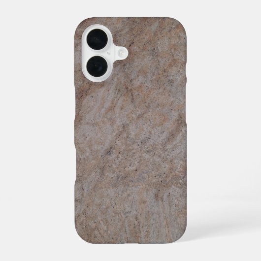 ブラウンマーブル渦巻きケース iPhone 16ケース (裏面)