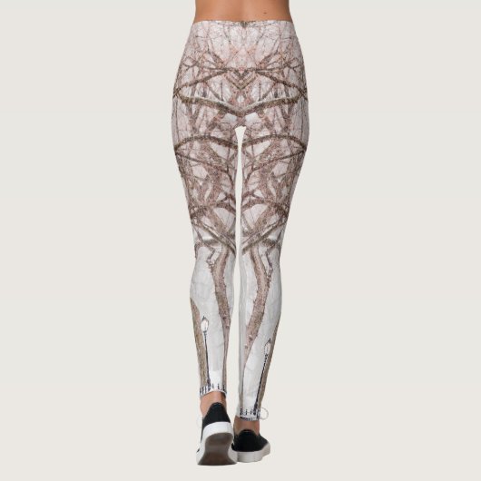 ブラウンミニマリストハローウィンターレギンス レギンス (裏面)