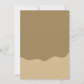 ブラウンミニマリスト記念写真コラージュ 招待状 (裏面)