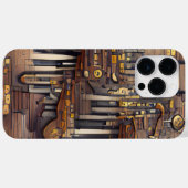 ブラウンミュージカルスチームパンクテーマ Case-Mate iPhoneケース (裏面 (横))