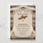 ブラウンメキシカンベイビーシャワーフェスタ招待状 招待状 (正面)