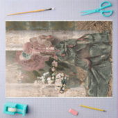 ブラウンメリーアントワネット華美ポートレートレディ 薄葉紙 (クラフト)