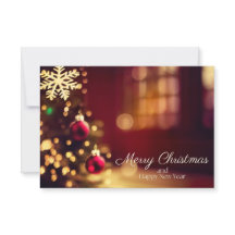 ブラウンメリークリスマスグリーティング