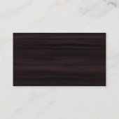 ブラウンモダンウッドグレープロフェッショナルコンサルタント 名刺 (裏面)