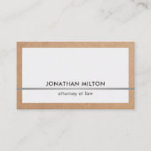 ブラウンモダンエレガントシルバーフェイクコンサルタント 名刺 (正面)